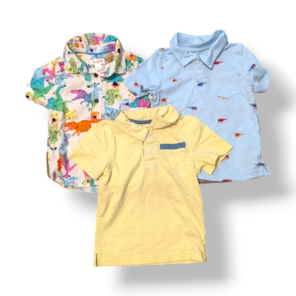 2T Cat & Jack Toddler Boy Polo Shirts